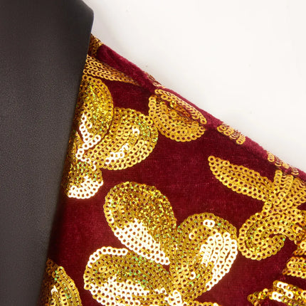 Men's Golden Sequins Tuxedo  #M8056