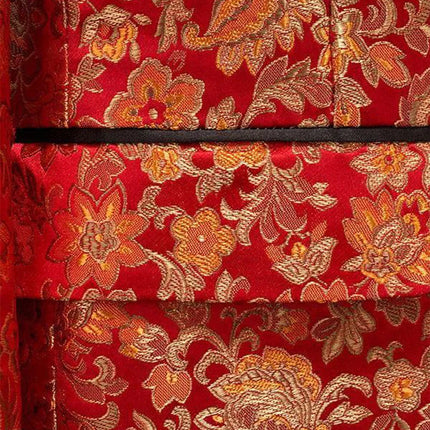 Men's Red Floral Suit  #S8305