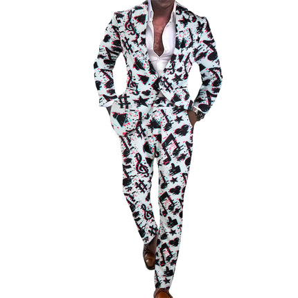 Men's Multi-color Printed Suit - Stylish & Comfortable - Suits | Multicolour / M