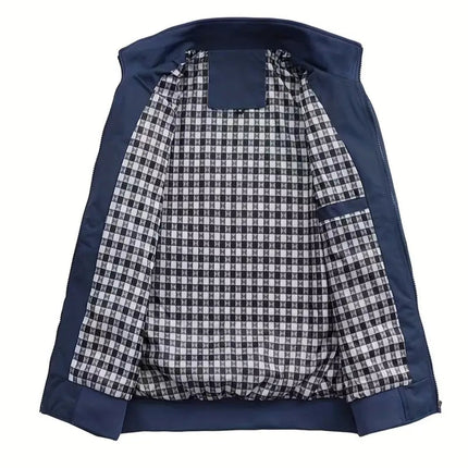 Men's Casual Pilot Jacket #25061024 - | Blue / S