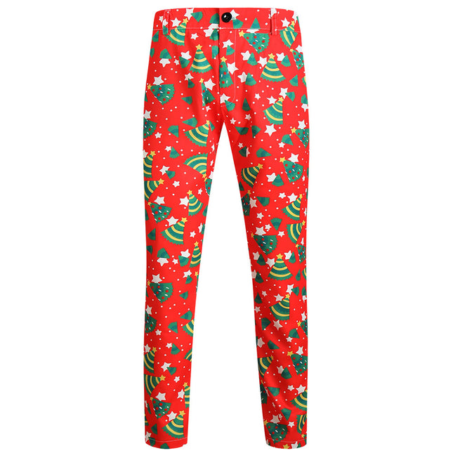 Men's Christmas Print Pants #XK640 - Pants | Multicolour / M