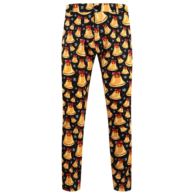 Men's Christmas Bell Pants #XK650 - Pants | Multicolour / M