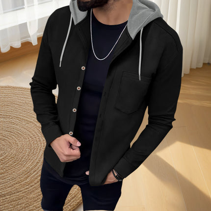 Men's Casual Waffle Hoodie #25703044 - | Blue / S