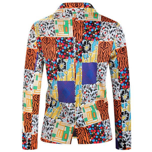 Men’s Vibrant Print Blazer #X328