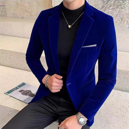 Men's Velvet Blazer #25627022 - Blazers | Blue / M