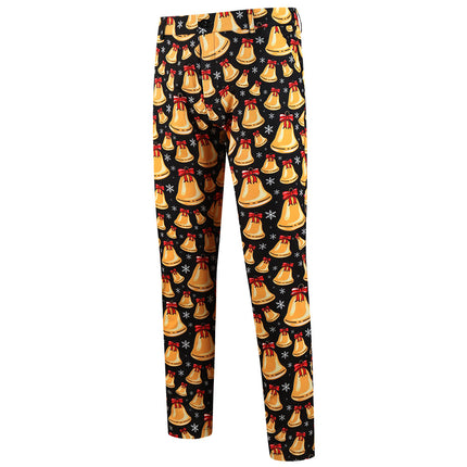 Men's Christmas Bell Pants #XK650 - Pants | Multicolour / M