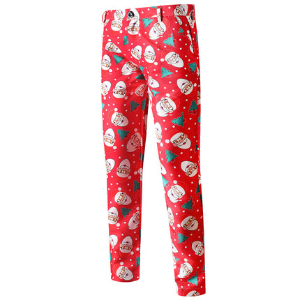 Men's Christmas Print Pants #XK54 - Pants | Multicolour / M