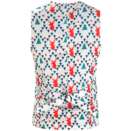 Men's Geometric Print Vest #MJ627 - Vests | Multicolour / M