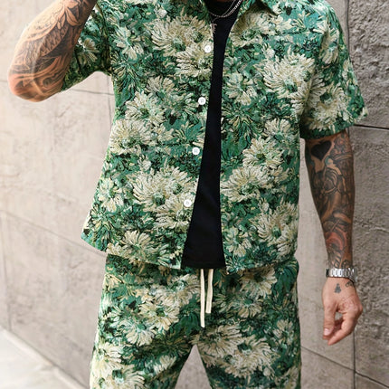 Men's Summer Print Set #25062402 - | Blue / S