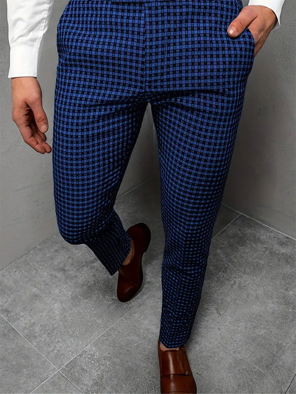 Men's Classic Plaid Pants #XK6032
