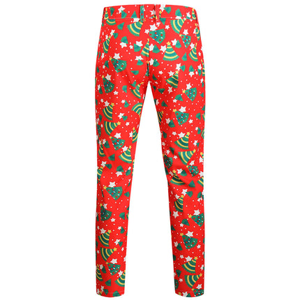 Men's Christmas Print Pants #XK640 - Pants | Multicolour / M