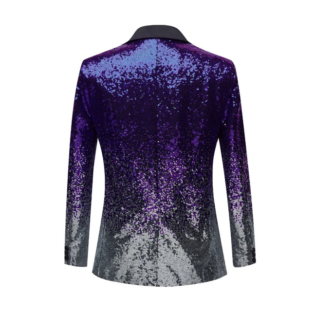 Men's Two-tone Sequins Tuxedo  #M8053