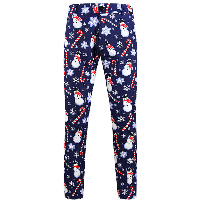 Men's Christmas Print Pants #XK656 - Pants | Multicolour / M