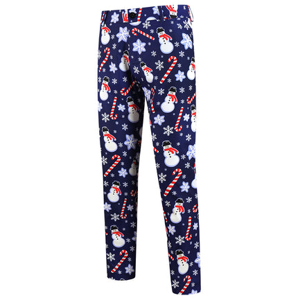 Men's Christmas Print Pants #XK656 - Pants | Multicolour / M