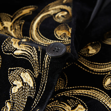 Men's Velvet Embroidered Blazer  #S8105