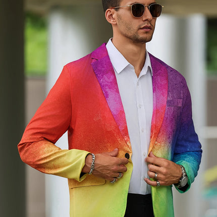 Men's Vibrant Gradient Blazer #25061764 - Blazers | Color1 / M