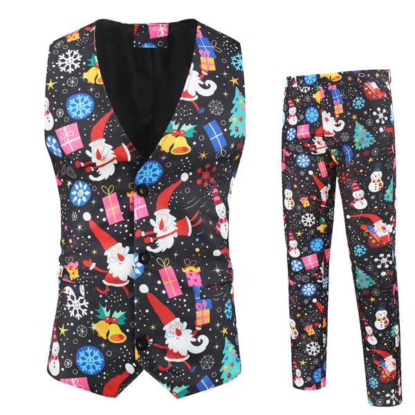 Men's Christmas Party Vest Suit #2TZMK27