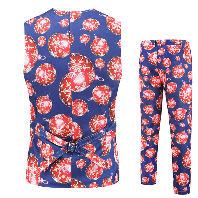 Men's Stylish Christmas Vest Suit #2TZMK29 - Vests | Multicolour / M