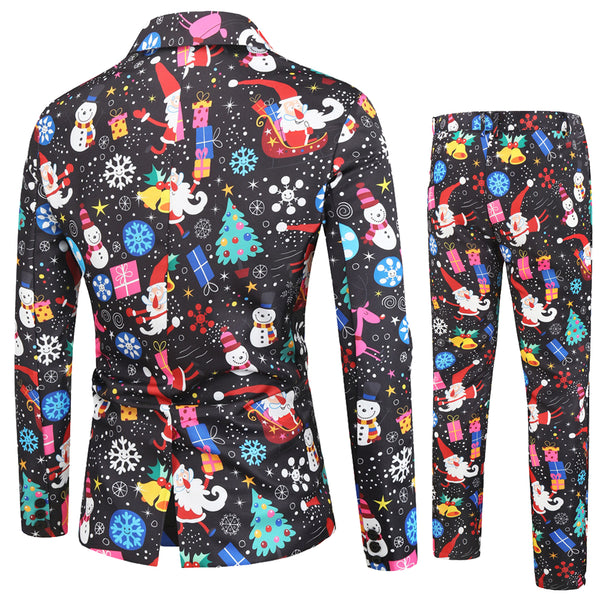 Men's Colorful Christmas Suit #2TZ27