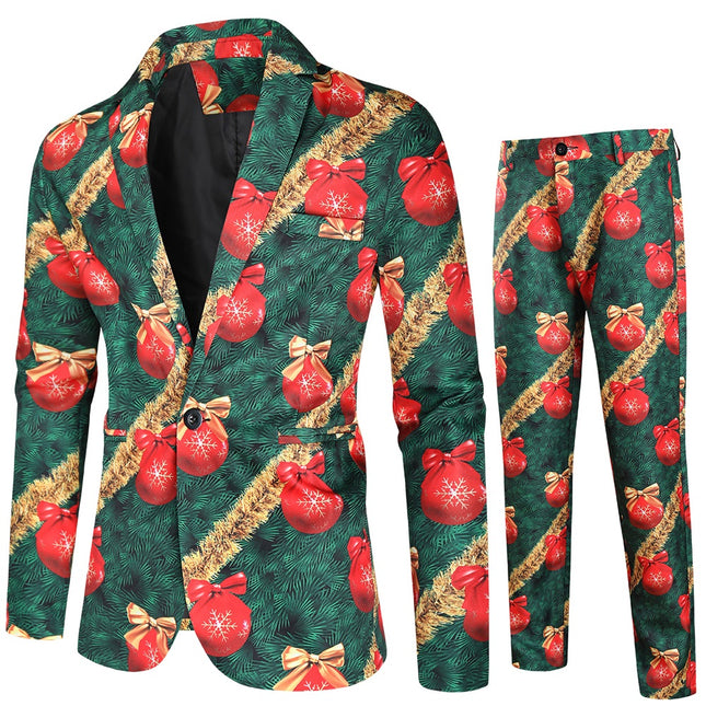 Men's Colorful Printed Suit #2TZ40 - Suits | Multicolour / M