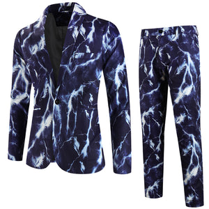 Men's Print Suit #2TZ1210