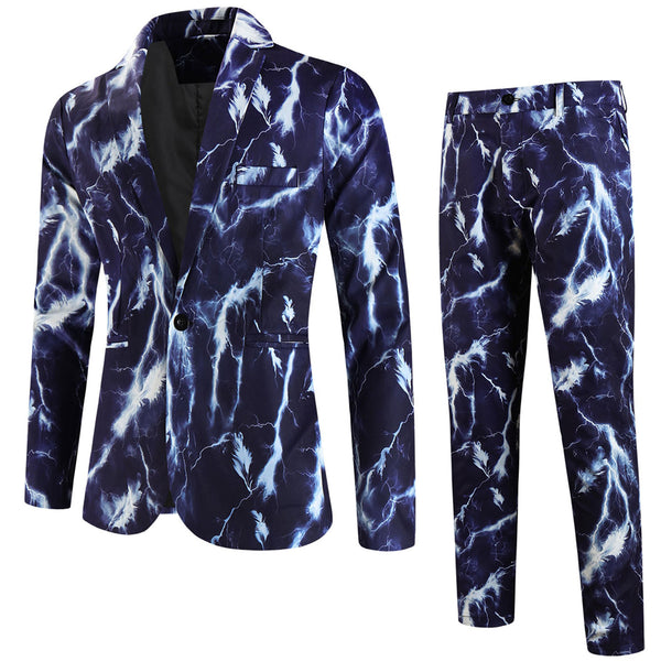 Men's Print Suit #2TZ1210