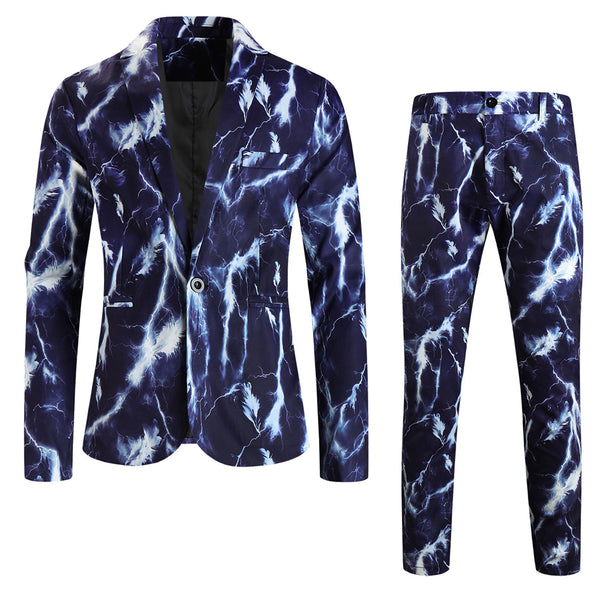 Men's Print Suit #2TZ1210
