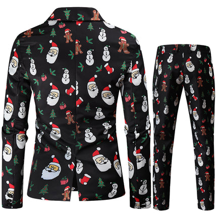 Men's Christmas Printed Suit #2TZ46 - Suits | Multicolour / M