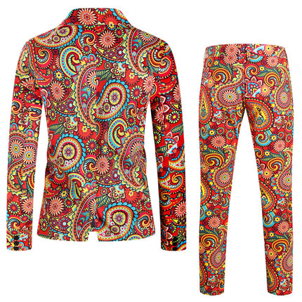 Colorful Paisley Suit for Men - Stylish & Elegant - Suits | Multicolour / M