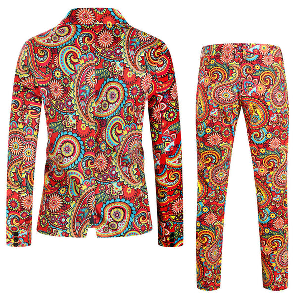 Men's Colorful Paisley Suit #2TZ320