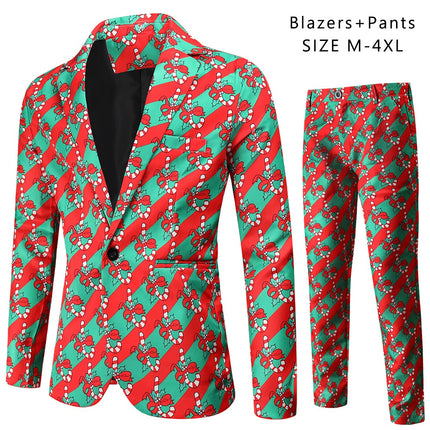 Men's Colorful Printed Suit #2TZ45 - Suits | Multicolour / M