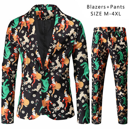 Men's Colorful Printed Suit #2TZ49 - Suits | Multicolour / M