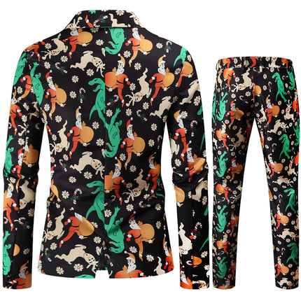 Men's Colorful Printed Suit #2TZ49 - Suits | Multicolour / M
