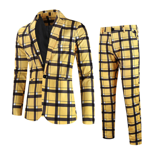 Men’s Checkered Suit #2TZ6020