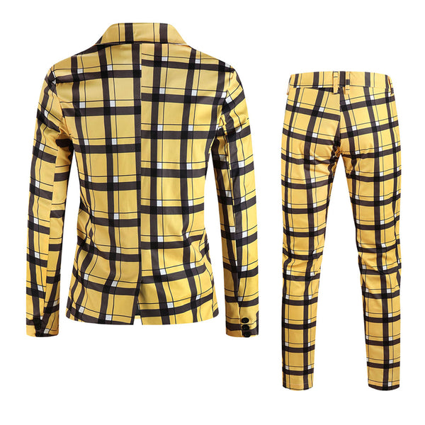 Men’s Checkered Suit #2TZ6020