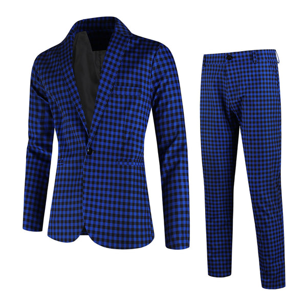 Men’s Plaid Suit #2TZ6032