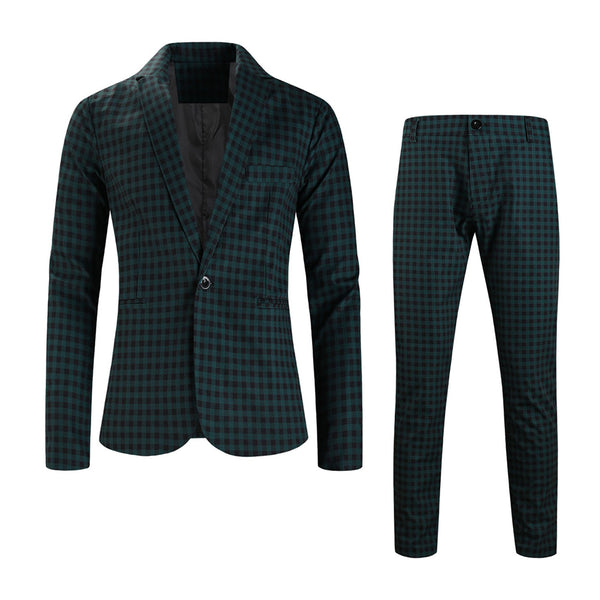 Men’s Plaid Suit #2TZ6032