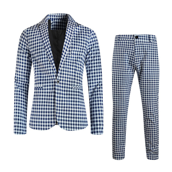 Men’s Plaid Suit #2TZ6032