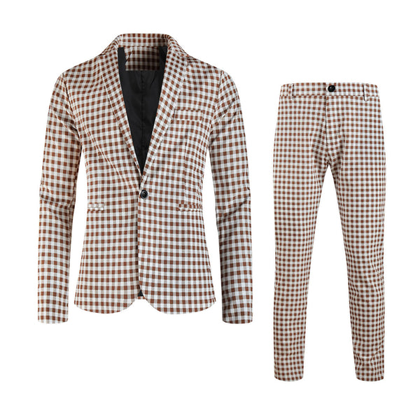 Men’s Plaid Suit #2TZ6032