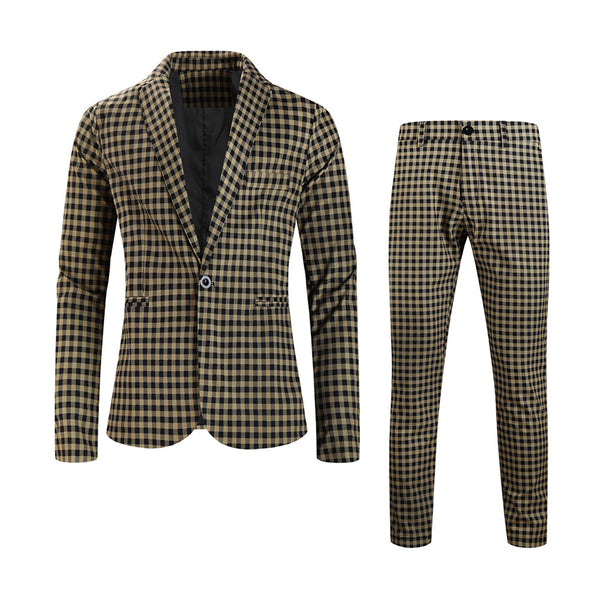 Men’s Plaid Suit #2TZ6032