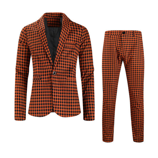 Men’s Plaid Suit #2TZ6032