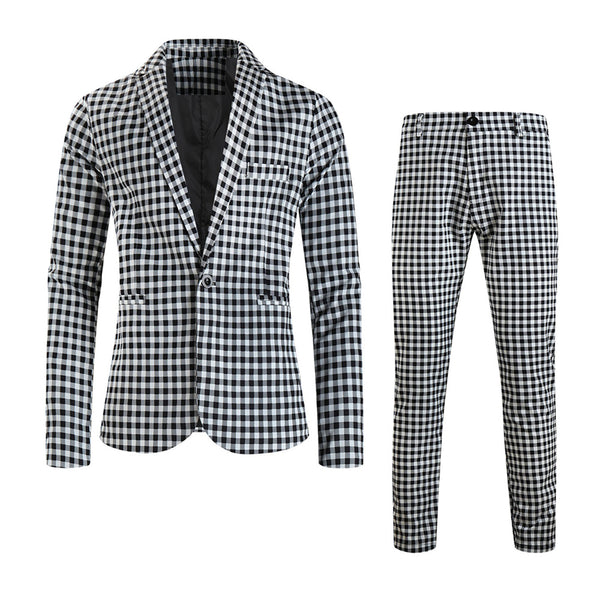Men’s Plaid Suit #2TZ6032