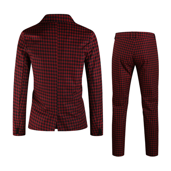 Men’s Plaid Suit #2TZ6032