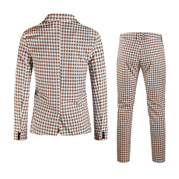 Men’s Plaid Suit #2TZ6032