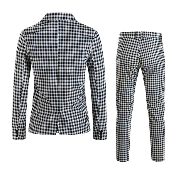 Men’s Plaid Suit #2TZ6032