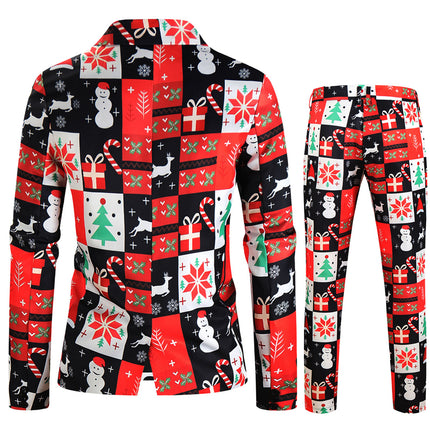 Men's Christmas Fashion Suit #2TZ622 - Suits | Multicolour / M