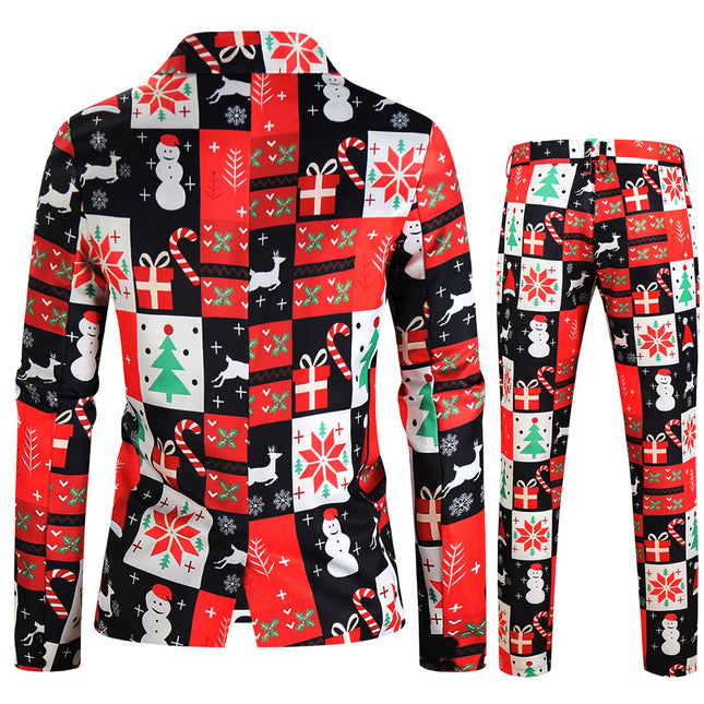 Men's Christmas Fashion Suit #2TZ622 - Suits | Multicolour / M