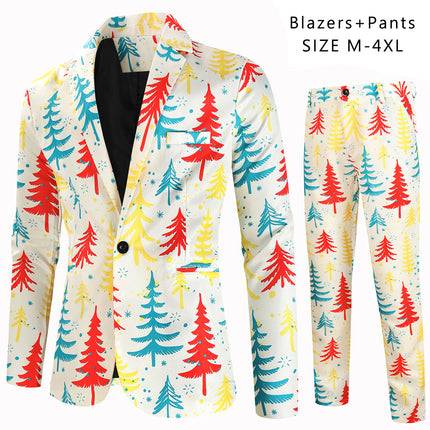 Men's Christmas Tree Suit #2TZ624 - Suits | Multicolour / M