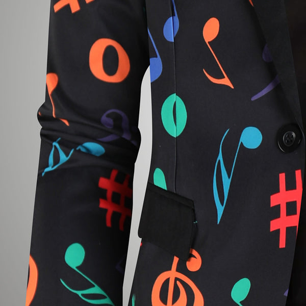 Men High Quality Print Blazers