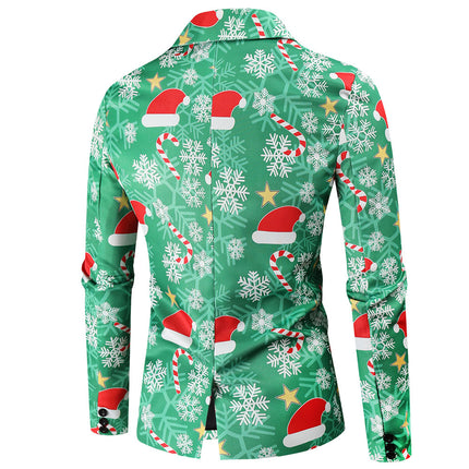 Men's Christmas Three Piece Suit #3TZMK53 - Suits | Multicolour / M